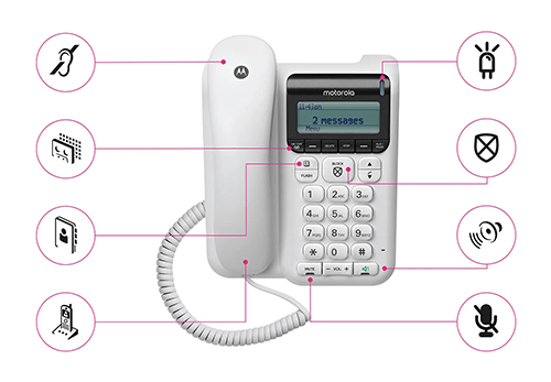 motorola ct610 with features - landline home phone